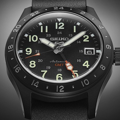 SEIKO 5 Sports SBSC013 Black Field Sports Style GMT Men