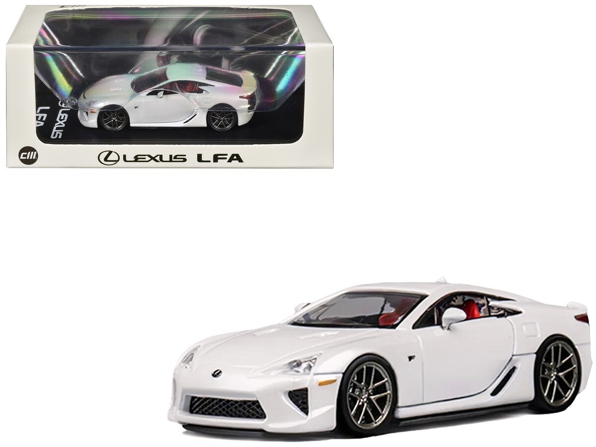 『稀少品』Lexus LFA クリスタルモデル CM Models Lexus LFA RHD Pearl White 1/64 Diecast Model Car