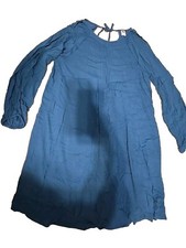 NWT Old Navy  tunic dress with long Slit sleeve & Back Tie, dark teal Size M