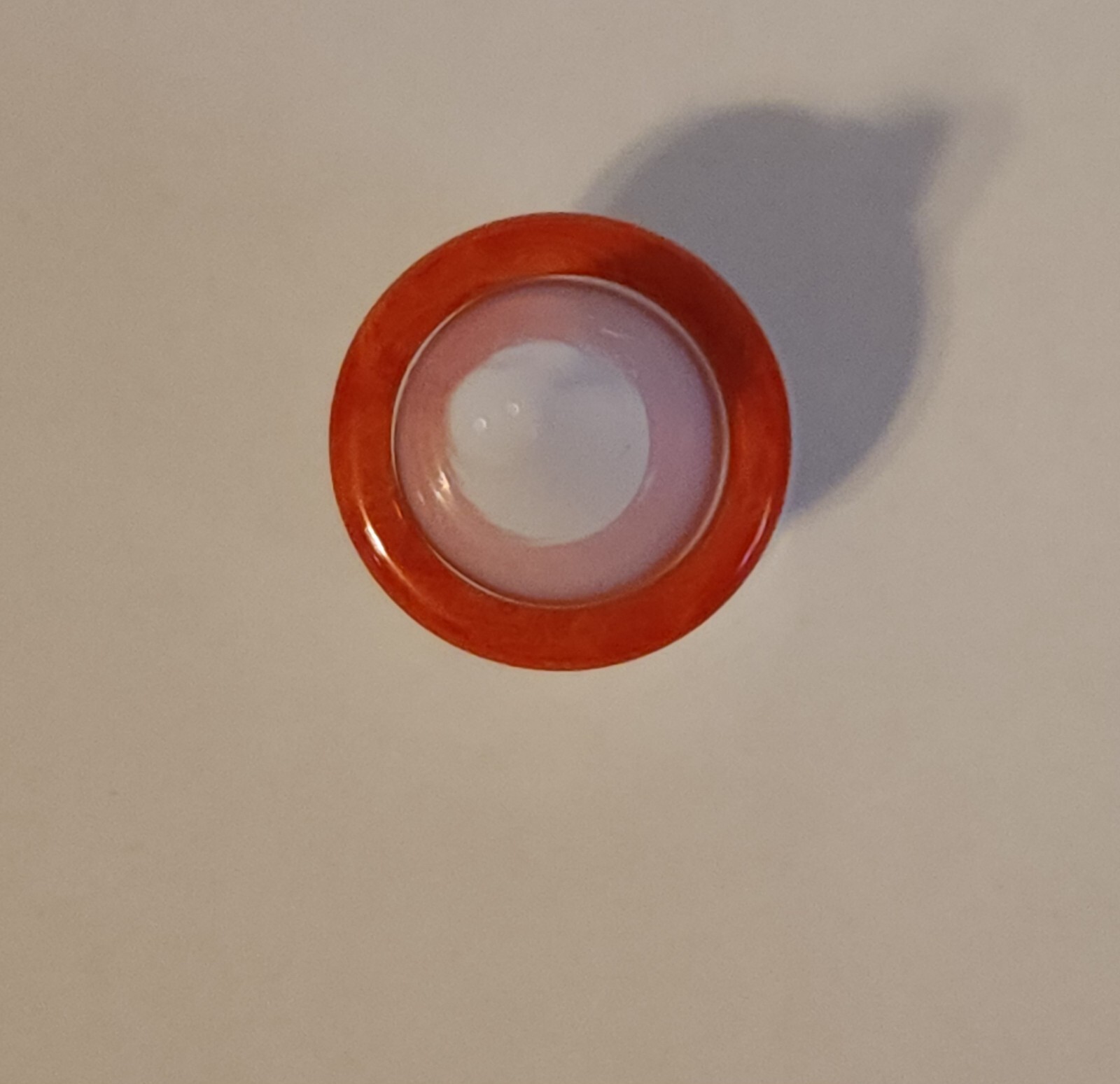 Vintage Red Orange Solid Agate Semi-Precious Gems… - image 6