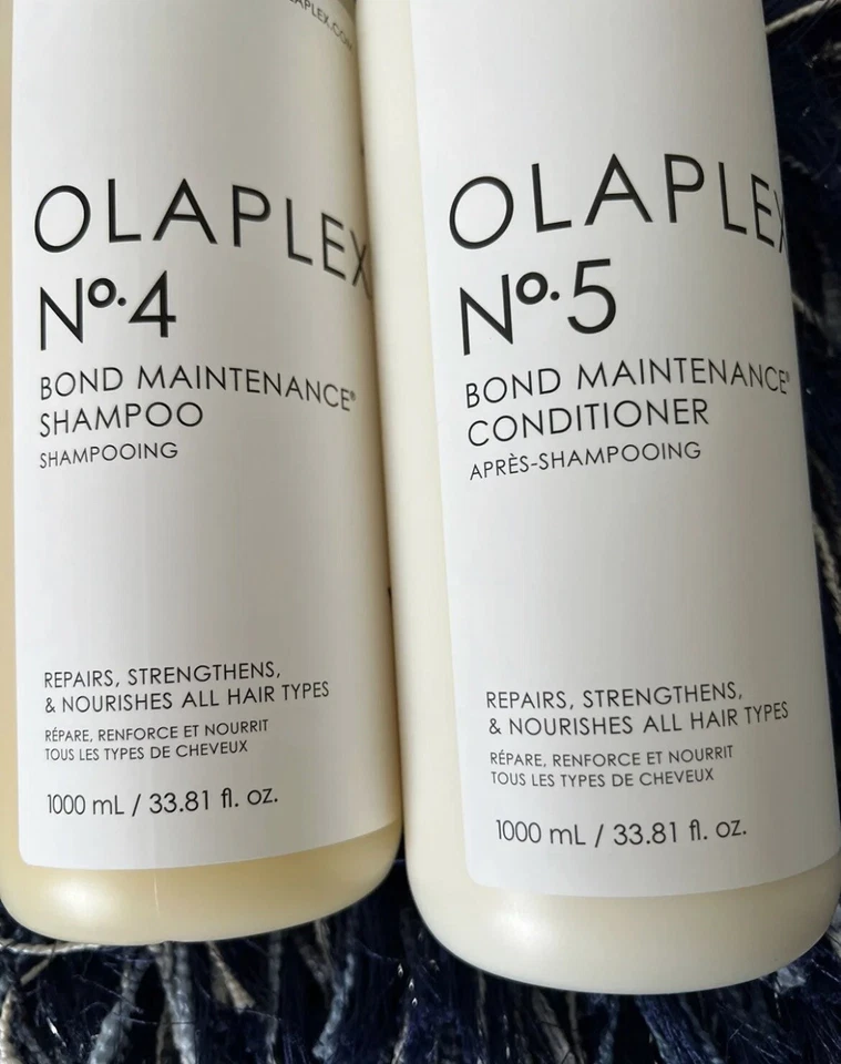 Olaplex No.4 + 5Bond Maintenance Shampoo + Conditioner -1 Liter/Each- Free  Ship - Image 3 of 4