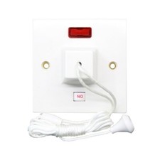 45a Shower Pull Switch with Neon (1 GANG) (SecurLec)