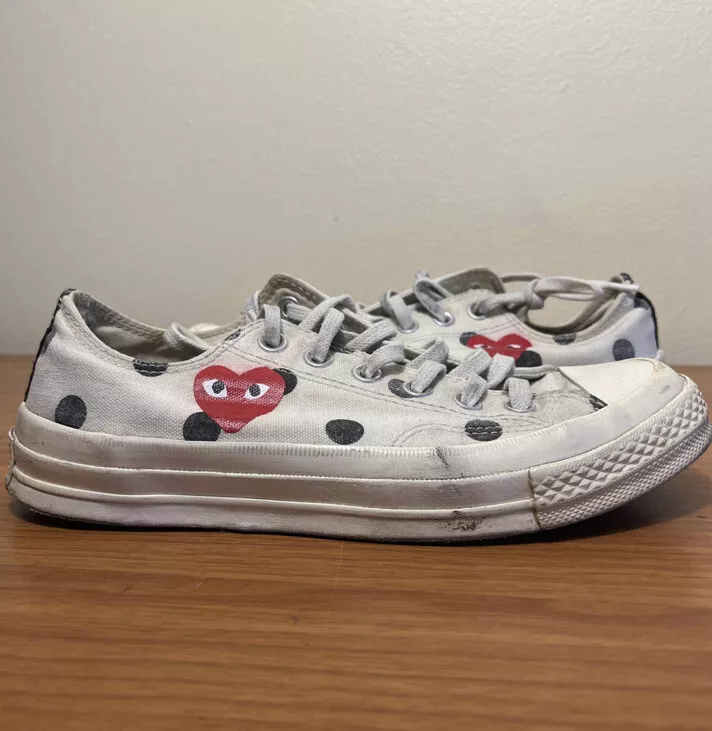 Comme Des Garcons x Converse Low 70 Polka Play Size 5 Sneakers 157249C | eBay