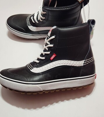 Vans Standard Mid Snow MTE Black/White Winter Waterproof Boots - Men's Sz 12 New