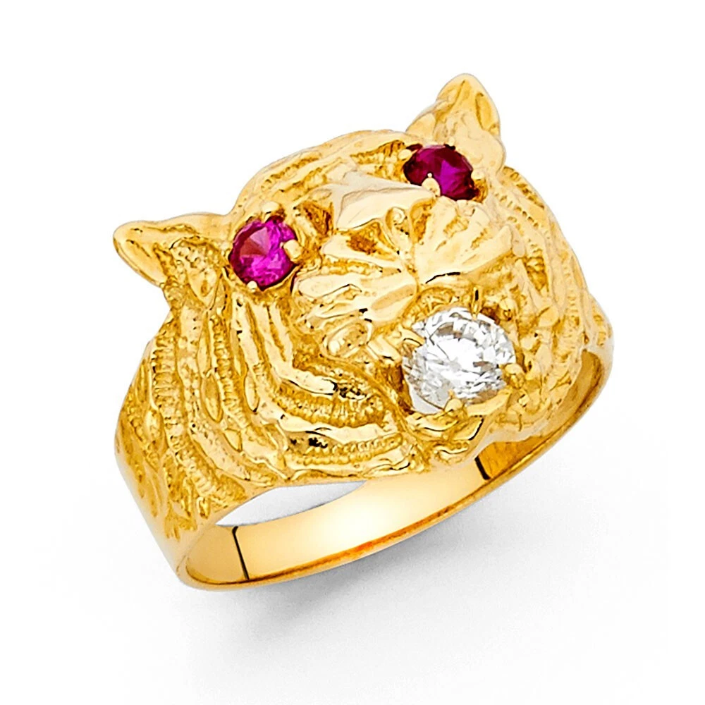 Joyería Clásica De Moda Anillo De Corona Estilo Presidencial Circonita Cúbica Blanca Chapado En Oro Amarillo 18K Joyería Hip Hop Vintage Tallado Anillo De Cóctel Para Fiesta Para Hombres ST.100 (7