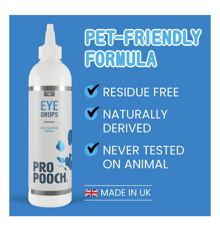 Pro Pooch Dog Eye Drops Soothing for Dry Eyes Suitable for All Dogs