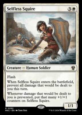 x1 Selfless Squire R MTG Commander: Murders at Karlov Manor M/NM, English