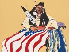 Bicentennial Indian By Fritz Scholder Quality Print - Frame Me