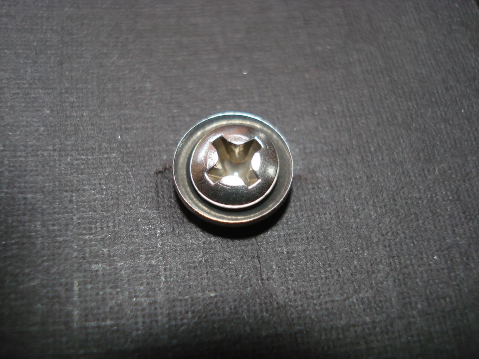 25 Chevy Pontiac Buick #8 x 7/8" con #6 adornos acero inoxidable molduras tornillos arandelas GM  Foto 2 de 4