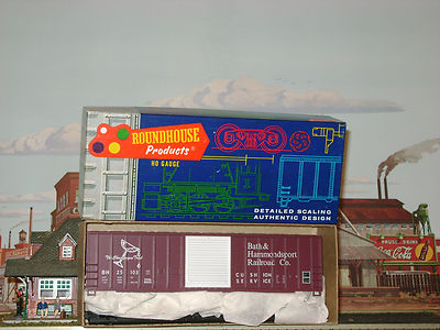 Roundhouse ** BATH & HAMMONDSPORT ** 50' BOX CAR kit HO Scale Trains **NEW