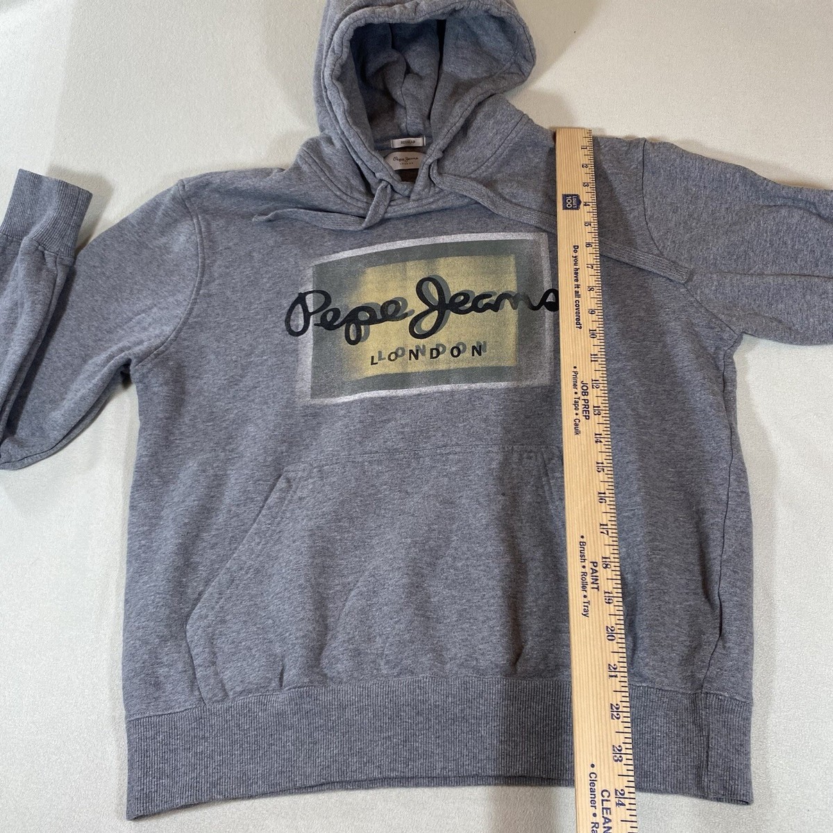 Pepe Jeans London Mens Medium Hoodie Sweatshirt Grey