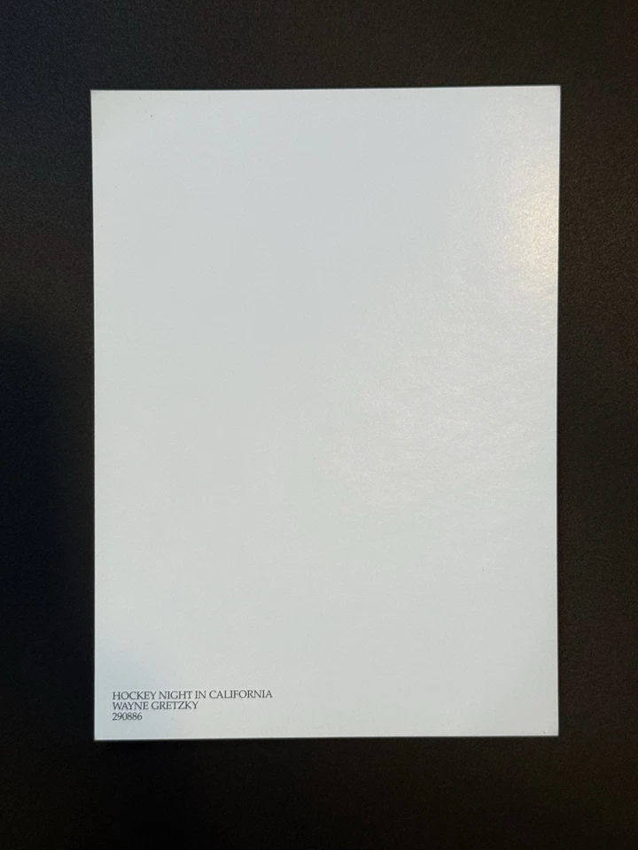 Original Nike Poster Card Hockey Night In CA Wayne Gretzky LA Kings 5”x7” #886 - Image 2 of 2