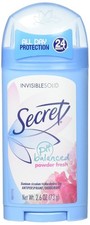 Secret Invisible Solid Antiperspirant Deodorant, Powder, 2.6 Ounce Pack of 2 