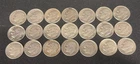 Rosevelt Silver Dimes 1946 - 1964 Mixed Dates Lot of 21 Circulated Coins