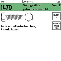 250Er Pack(Stk) 101479001040048022 Blechschraube Iso 1479 M.Zapfen/6-Kant 4,8 X