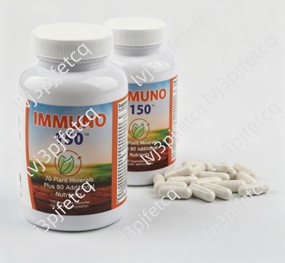1-2 pack Immuno The Ultimate Multivtamin & Lmmune Support Supplement 150Capsules