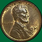 1939 Lincoln Wheat Cent Uncirculated UNC Coin #43846