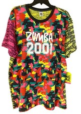 Zumba Since 2001 Men  s Women  s Let  s Jam Mesh Tee XL/XXL New Unisex