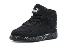 Children Unisex Shoes PUMA Kids Rebound Layup Mid Hook And Loop Shoes Toddler