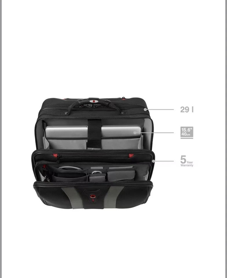 "Maletín para portátil Wenger Granada Pro con ruedas 17"" - apenas usado pero ligeramente polvoriento" Foto 3 de 4