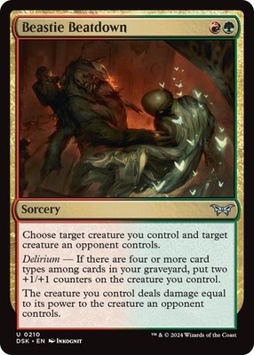 Beastie Beatdown DSK 210 MTG Duskmourn: House of Horror Uncommon Normal EN NM