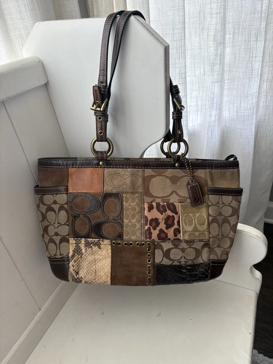 バッグ COACH Patchwork Tote Signature Leopard Coach Patchwork Animal Print Bags & Handbags for Women for sale | eBay