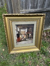 Magnificent Large Antique Gold Gesso Picture Frame 30 1/2  x 34 1/2  x 3" Deep