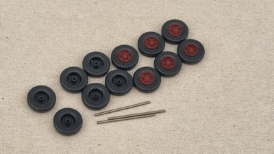 Lot 465 Konvolut 12 Räder 12mm für LKW von Wiking in 1:87 z.T. Trilex Felgen