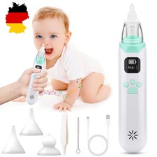 Nasensauger Baby Elektrisch Nasenreiniger für Kleinkinder 3*Silikondüsen