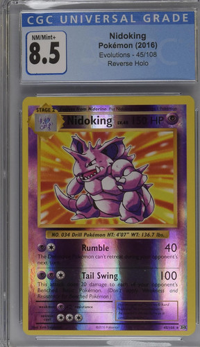 Nidoking graded CGC 8.5 for sale on eBay