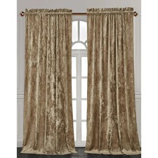 velvet Tan 4 piece Blackout curtain set