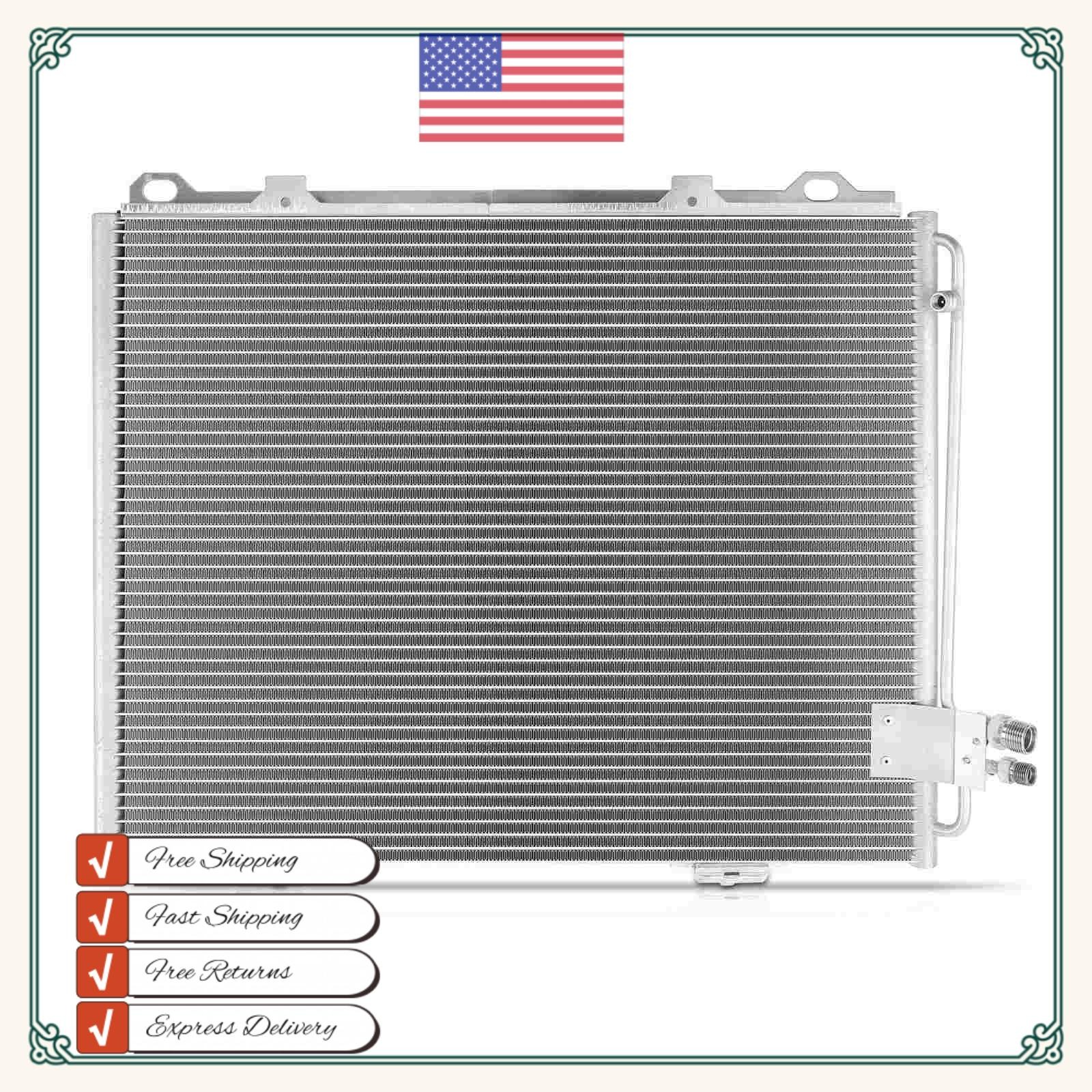 AC Condenser For 1996-2003 Mercedes Benz E320 98-02 E430 97 E420 99-03 E55 AMG
