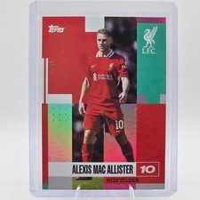Alexis Mac Allister RED PARALLEL 56/99 TOPPS LIVERPOOL FC TEAM SET 2024/25 16