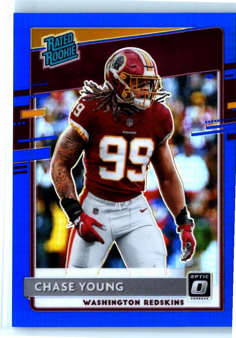 2020 Donruss #P-316 Chase Young Optic Preview Blue RC /125