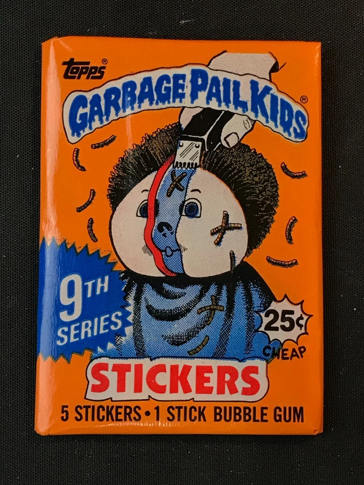 Topps Garbage Pail Kids 1987 9ª serie paquete canadiense GPK (de caja como nueva) error Foto 2 de 4