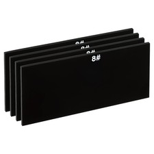 4pcs Welding Len Shade 8 Glass 4-1/4"x 2" Hardened Glass Black Darkening Filter
