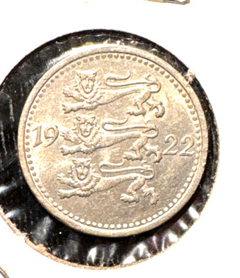 Estonia 1922 3 marka KM 2 Gem BU