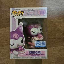 Funko Pop! Figura Vinilo Kuromi 20 Aniversario Kuromi con Pastel #108 