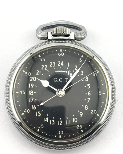 Hamilton WW2 Antique Mechanical Pocket Watch 22J 16s  GR4992B  4058968 WORKS!!