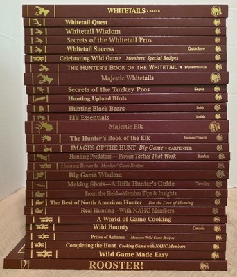 North American Hunting Club - 28 Books - $5 Each! - Cookbooks; Guidebooks