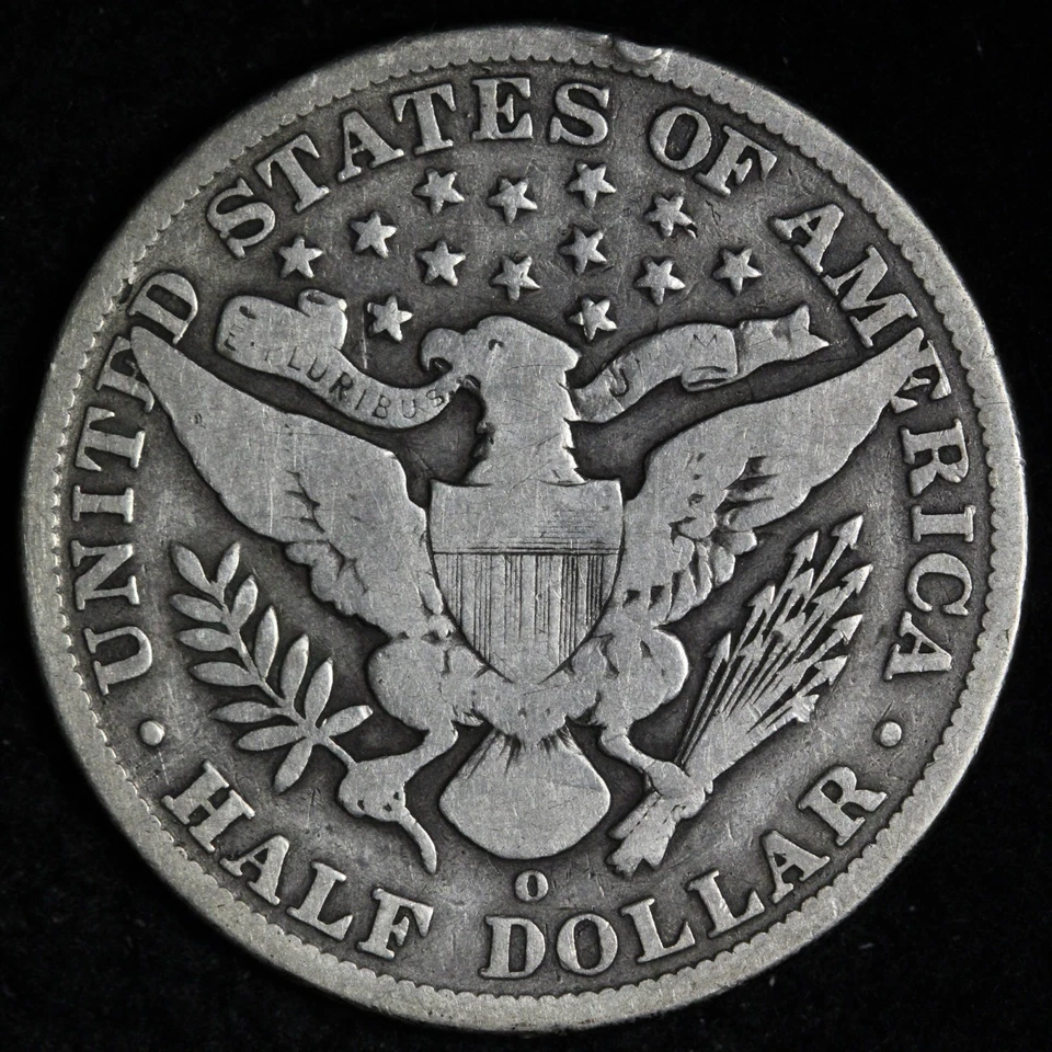 1892-O Barber Silver Half Dollar FINE E320 SINEX - Image 2 of 2