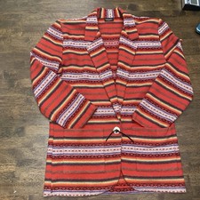 Vintage Cotton Southwestern Aztec Blazer Rodeo Cowgirl Pit2pit 22"
