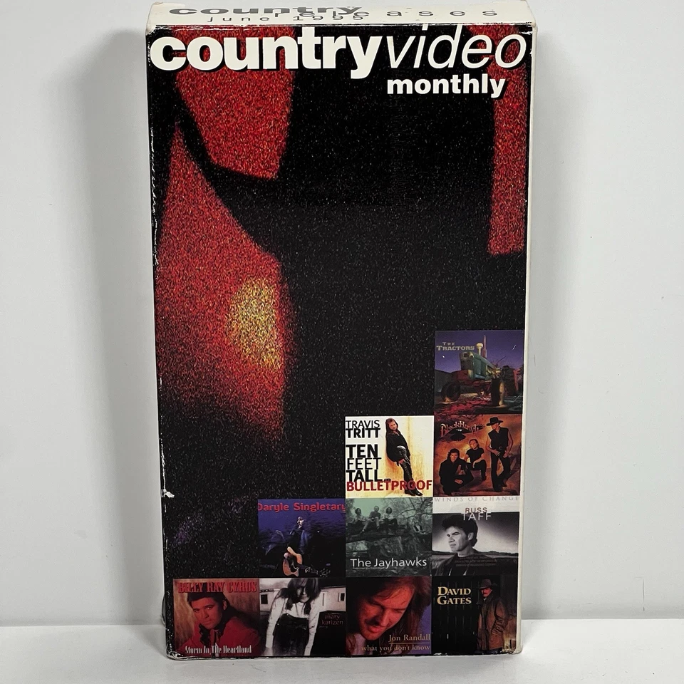 Country Video Monthly June July September 1995 VHS Warner Music Johnny Cash Foto 2 de 4