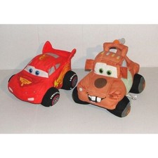 Peluche Cars Disney Lot 2 Doudou Roue Larges Flash Mc Queen Et Martin