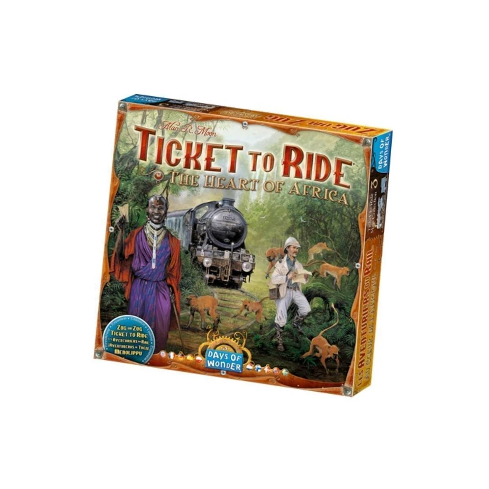 DAYS OF WONDER 881774 - Zug um Zug: Afrika - Map Collection 3, ab 8 Jahren (Erweiterung)