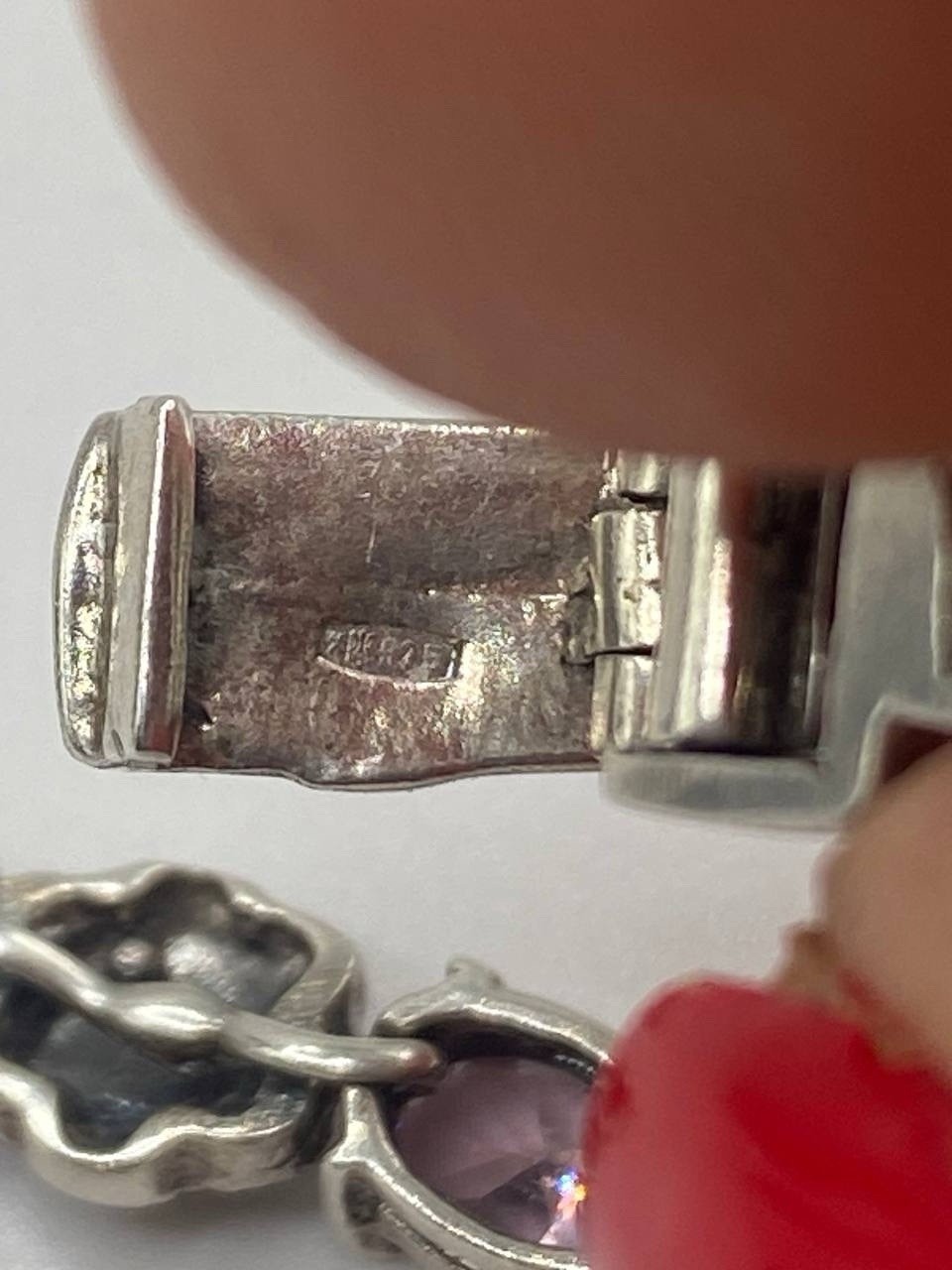 Bracelet Solid Sterling Silver 925 Marcasites Wom… - image 11