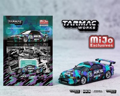 Tarmac Works 1:64 Nissan Skyline R32 Widebody HKS Jonsibal Trading Card Pack