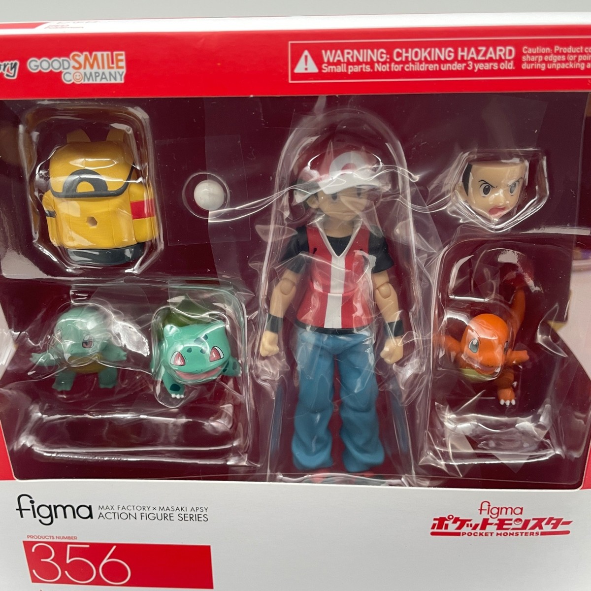 Max Factory figma Pokemon Red Trainer Action Figure No.356 Pocket