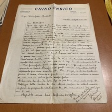 IVREA TORINO - SARTORIA CHINO ENRICO 1933 Lettera Pubblicità
