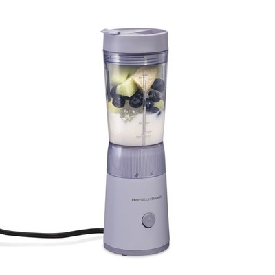Hamilton Beach Personal Blender 14 oz Portable Smoothie Blender Ice Blue